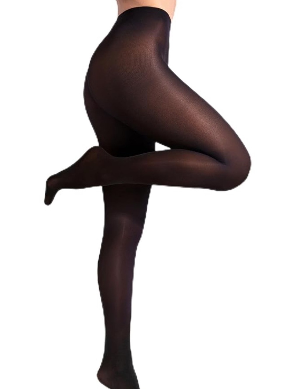 sofsy Black Sheer Opaque Women's Tights size 3M made in Italy